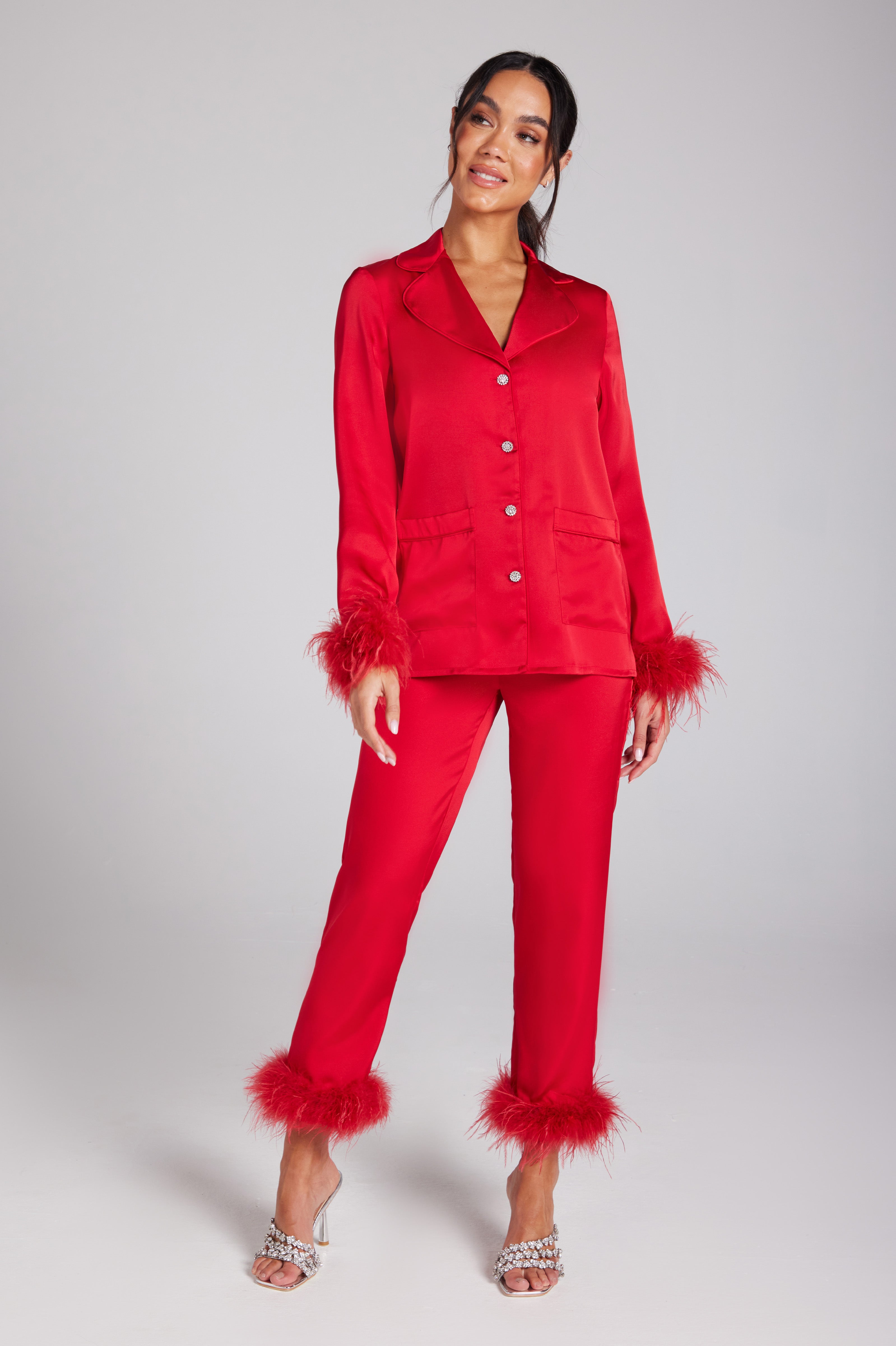 Darcie Red Sleepwear Pajama Set