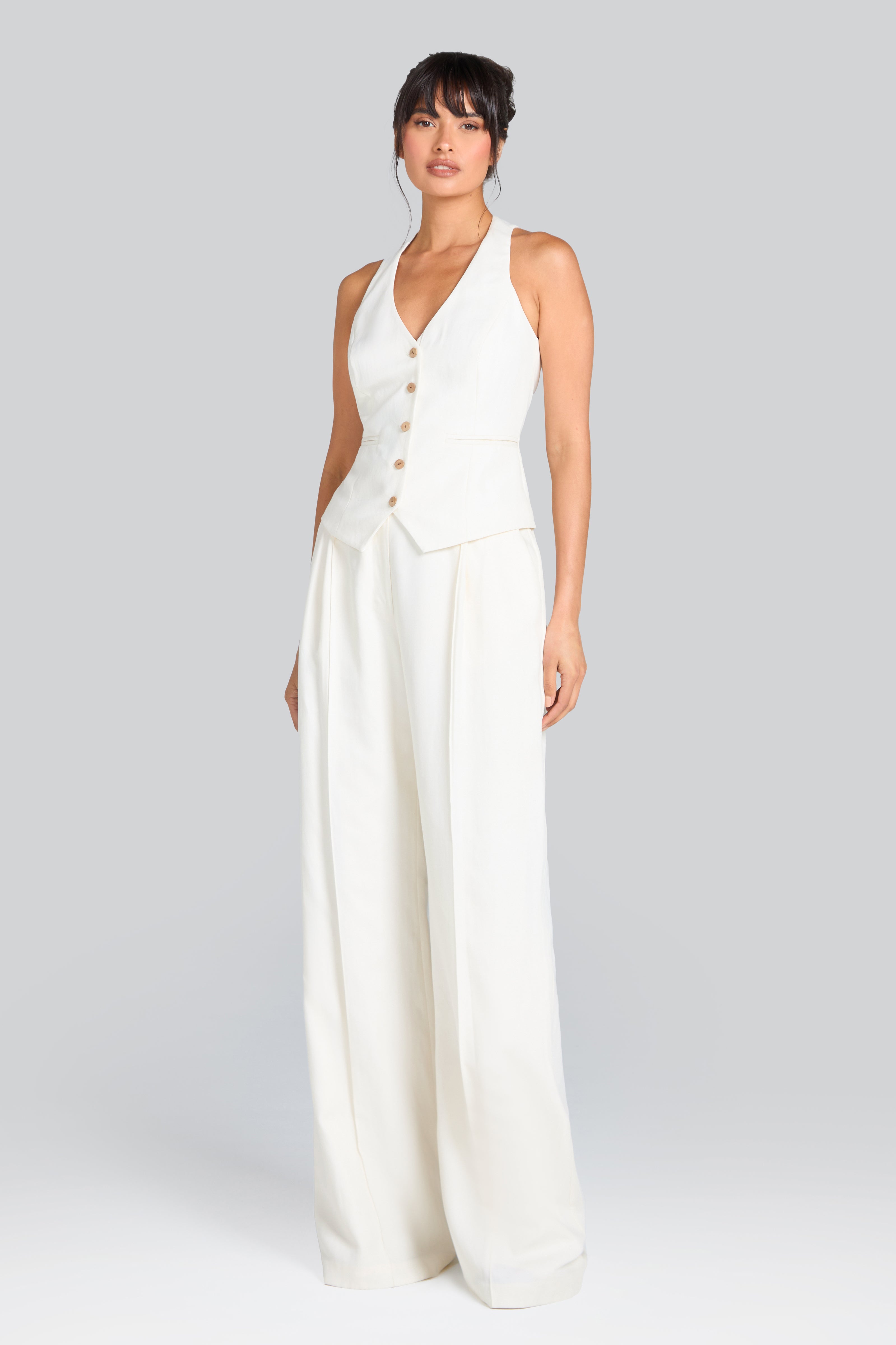 White Cate Waistcoat for Women - Stylish Vest
