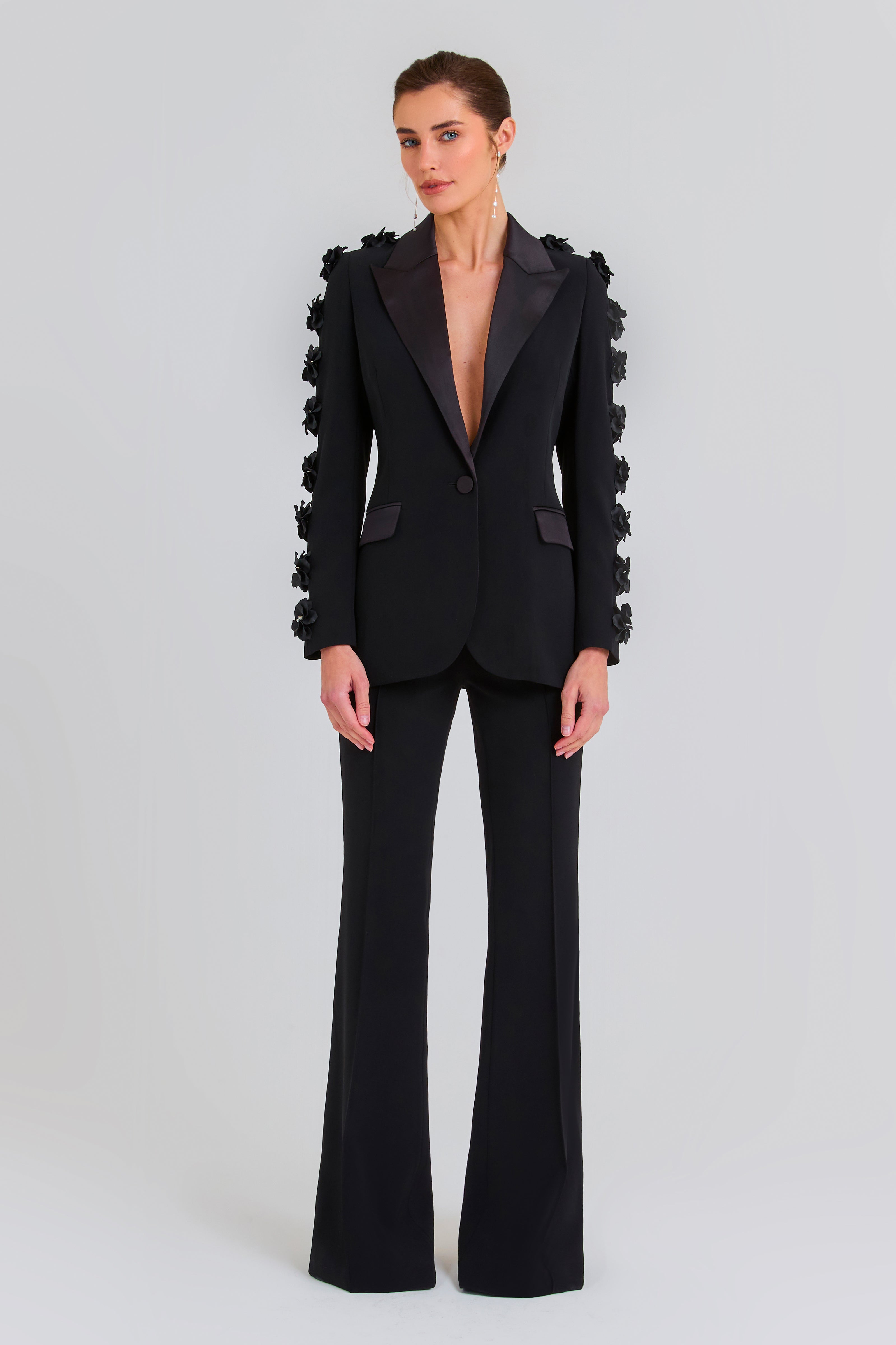 Stylish Black Blazer by Leonie for Women