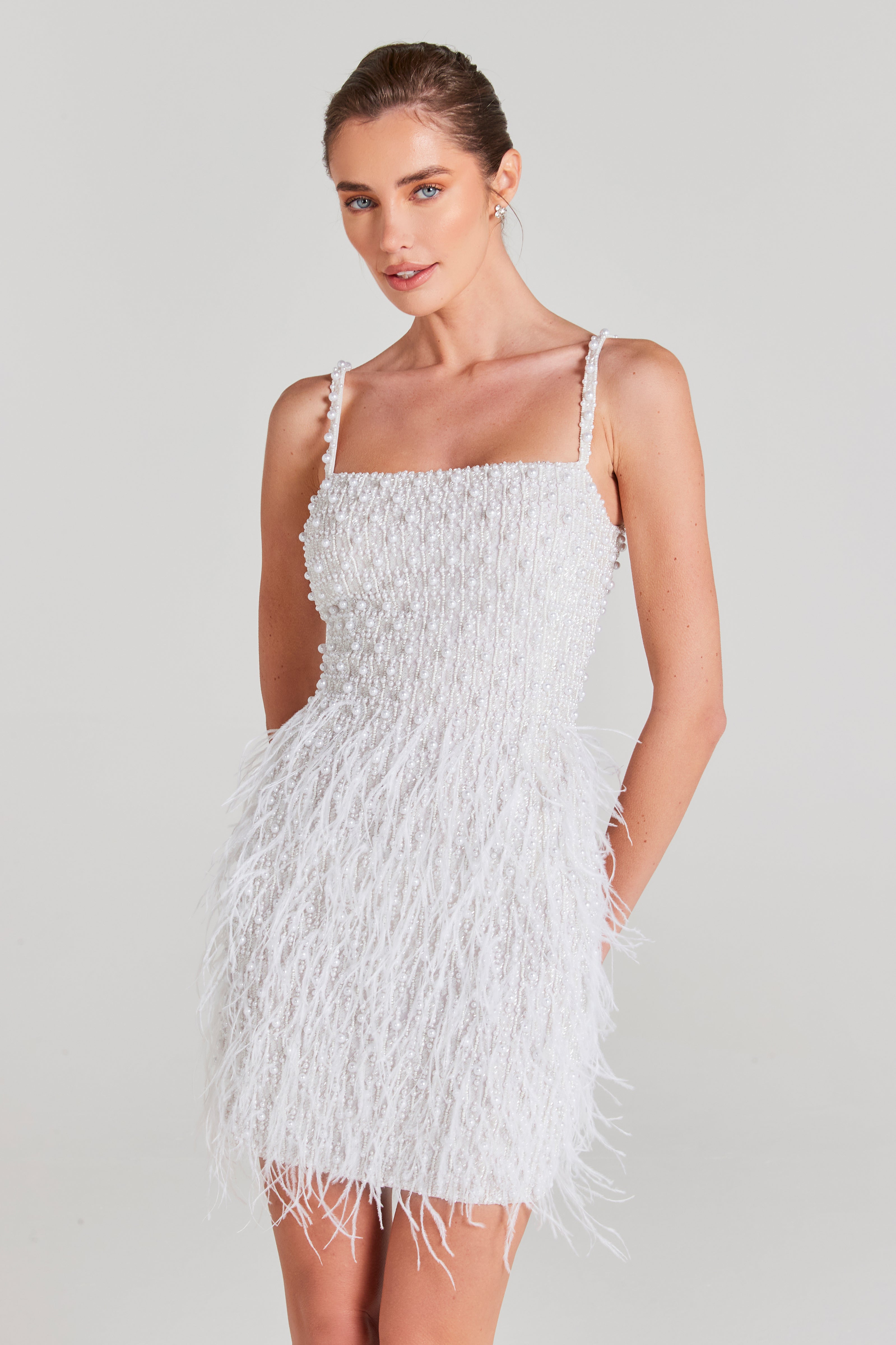 Elegant White Carrie Dress for Women
