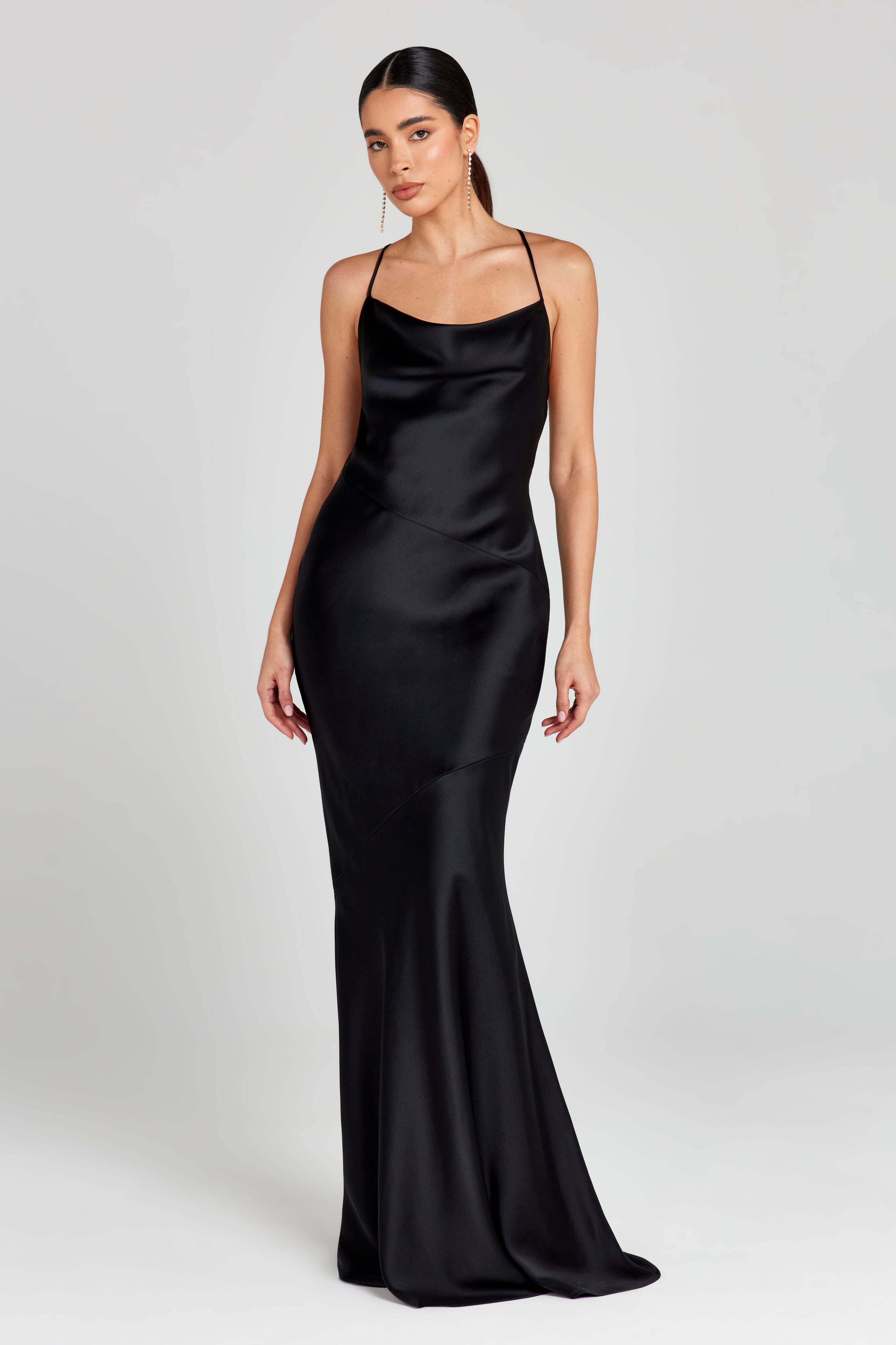 Elegant Abigail Black Dress for Evening Wear