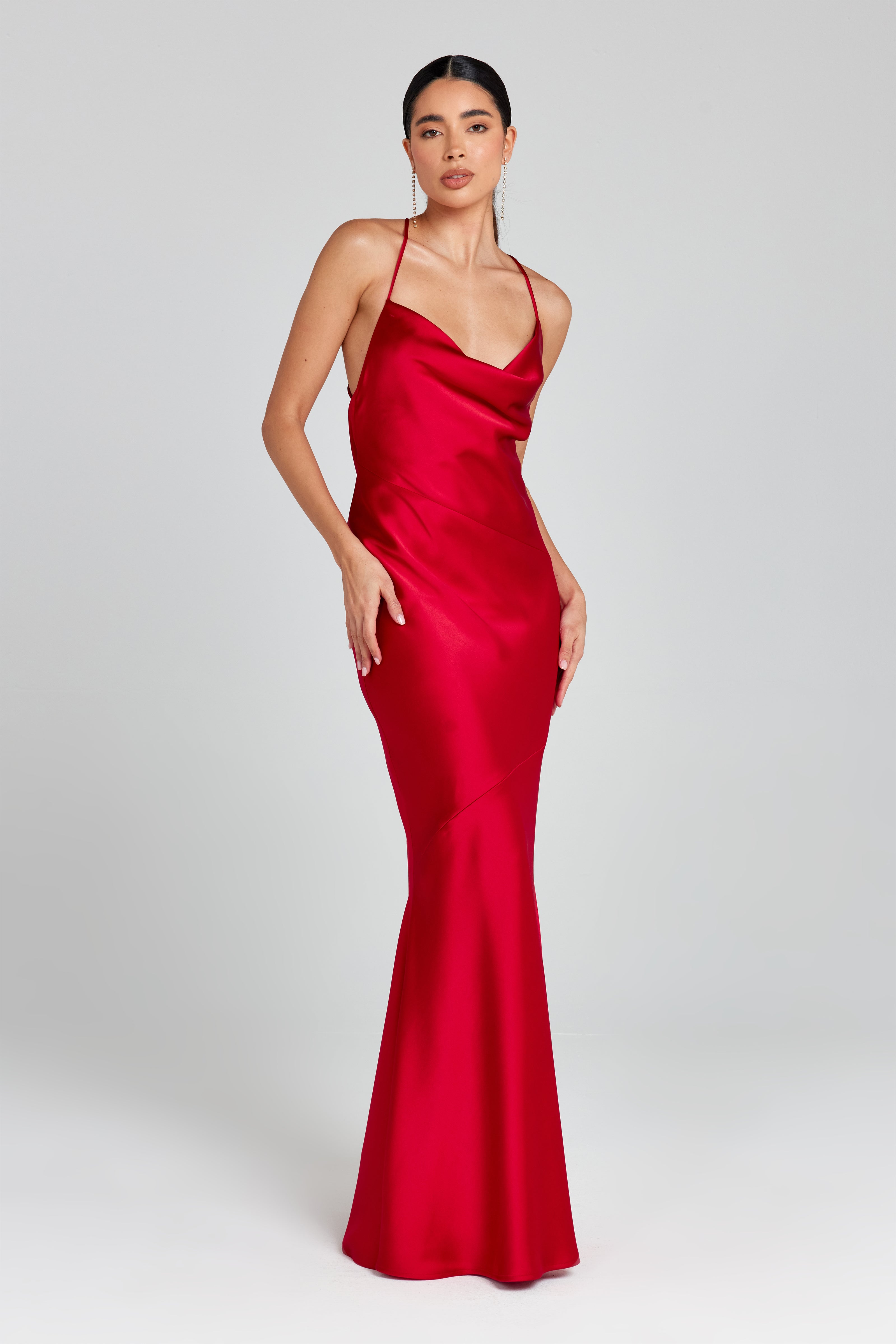 Stylish Abigail Red Dress for Women