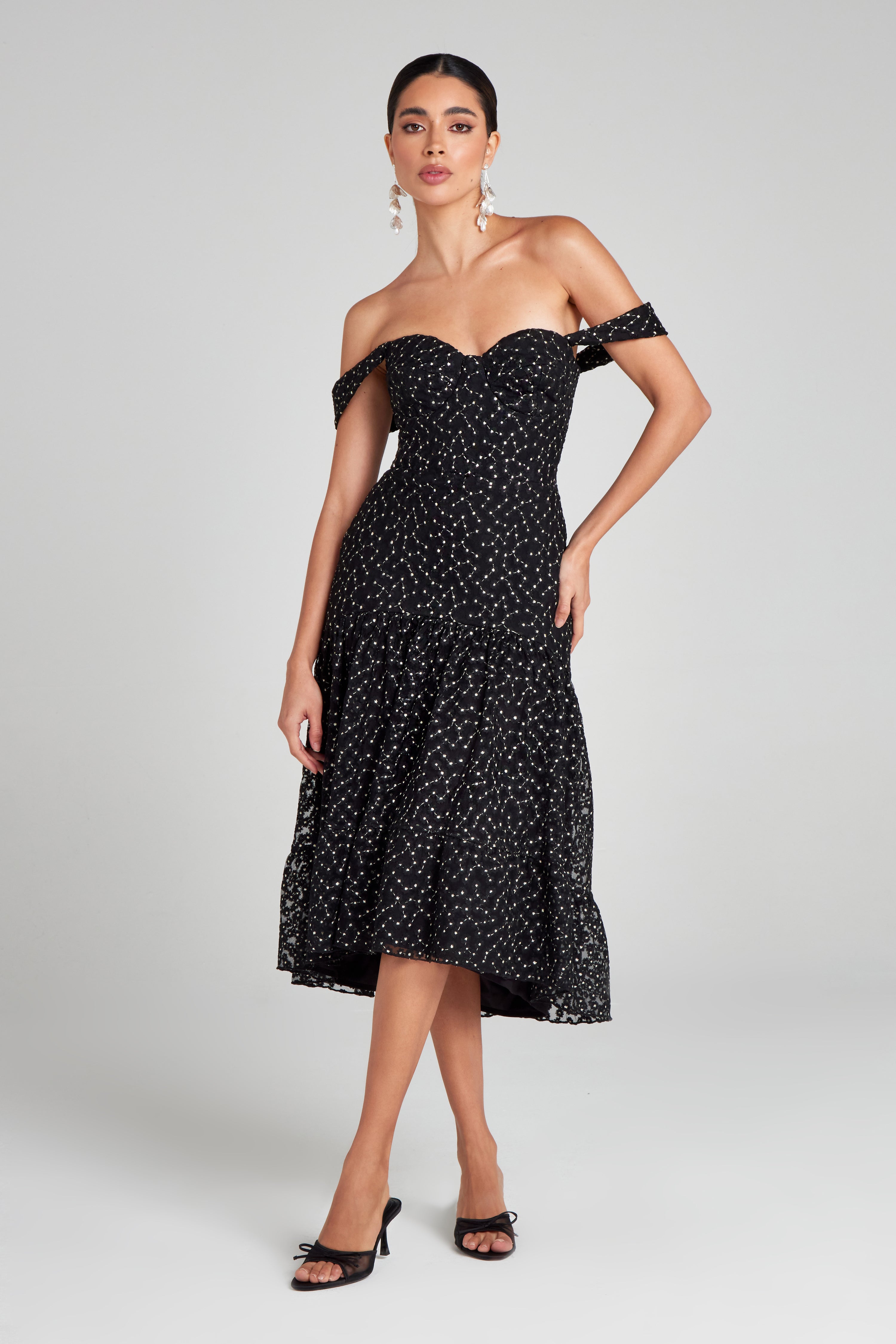 Elegant Black Madeline Dress for Women