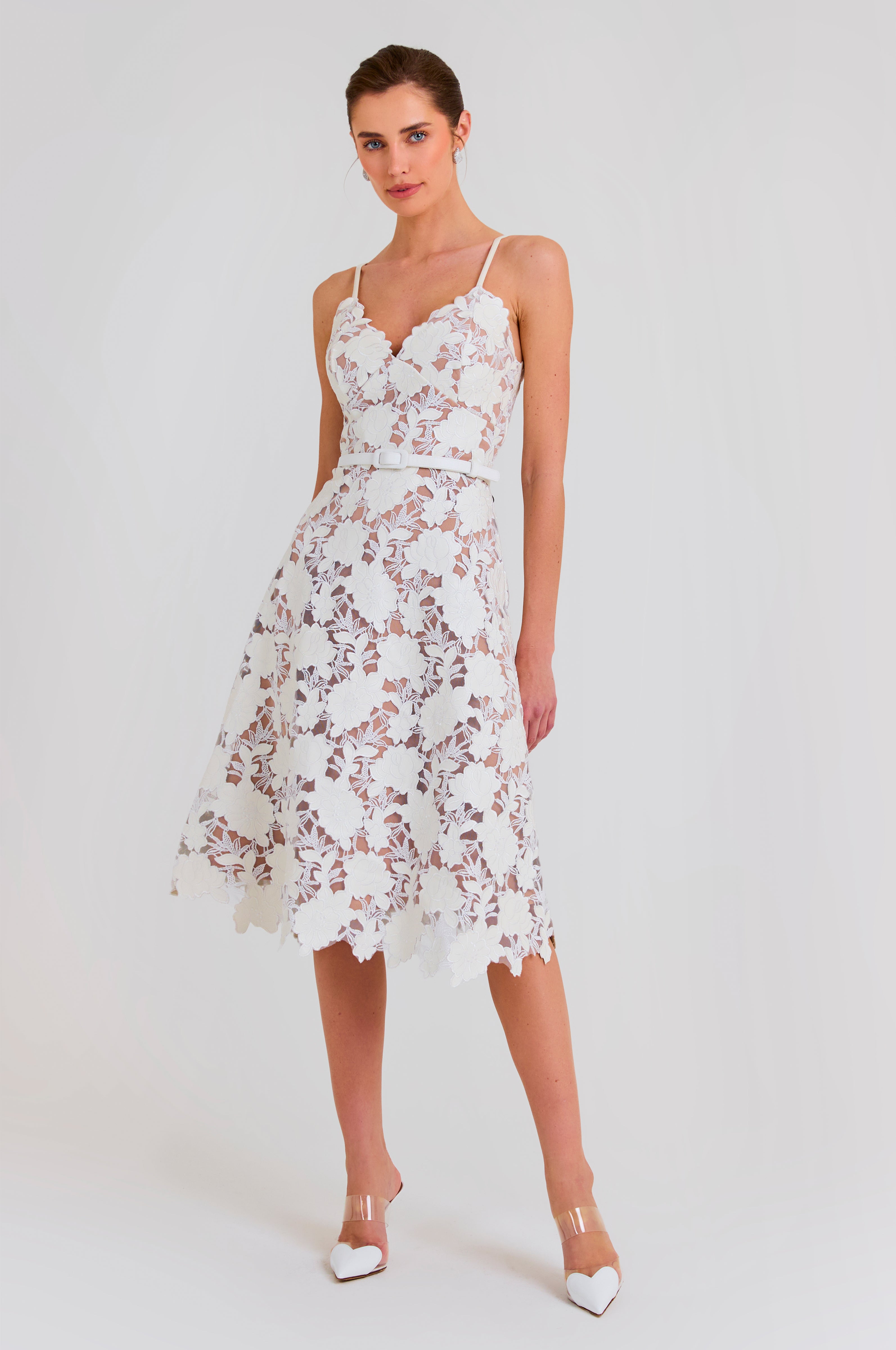 Elegant White Dress by Alexandra
