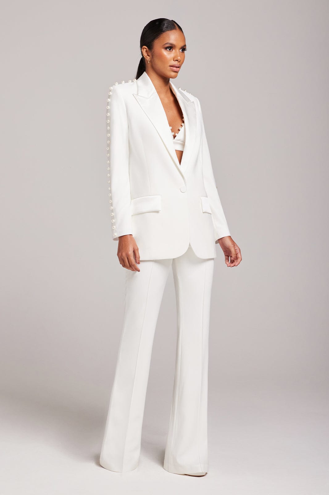 Classic Charlotte White Blazer for Women