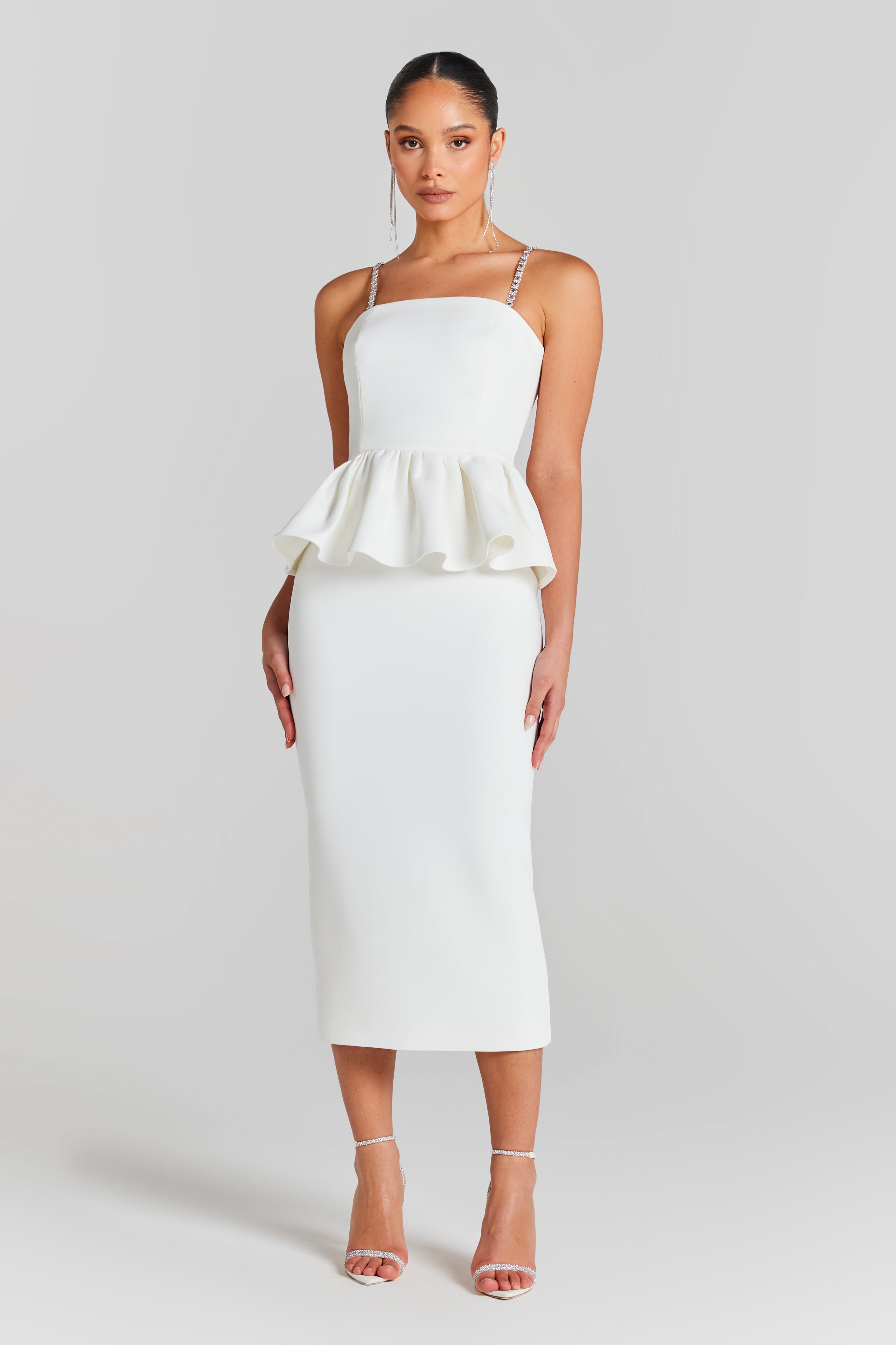 Elegant Bianca White Dress for Special Occasions