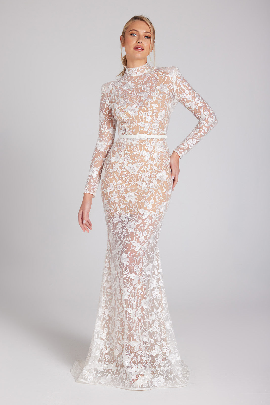 Elegant White Dress by Gabriella