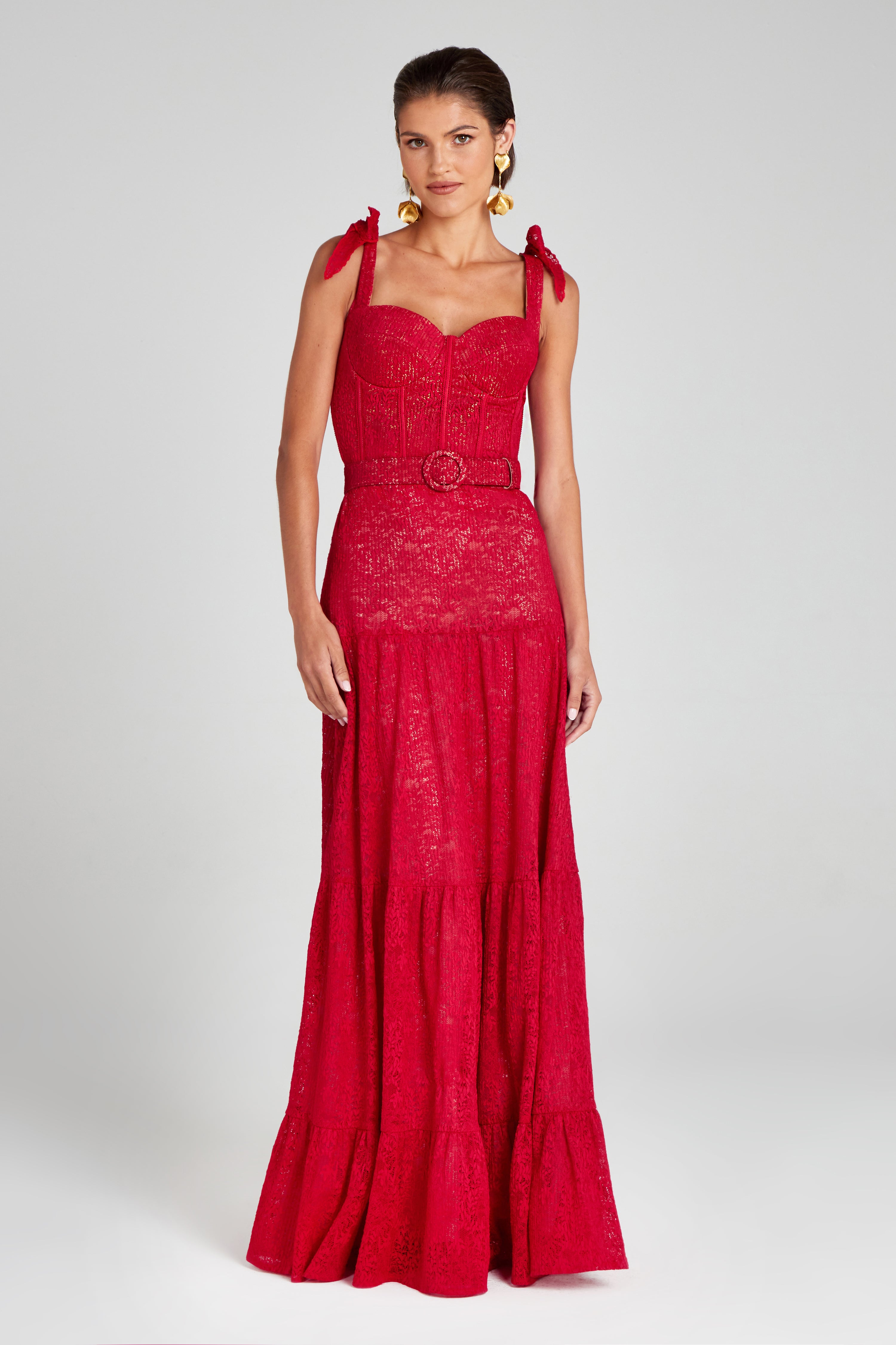 Stylish Miranda Red Dress for Women