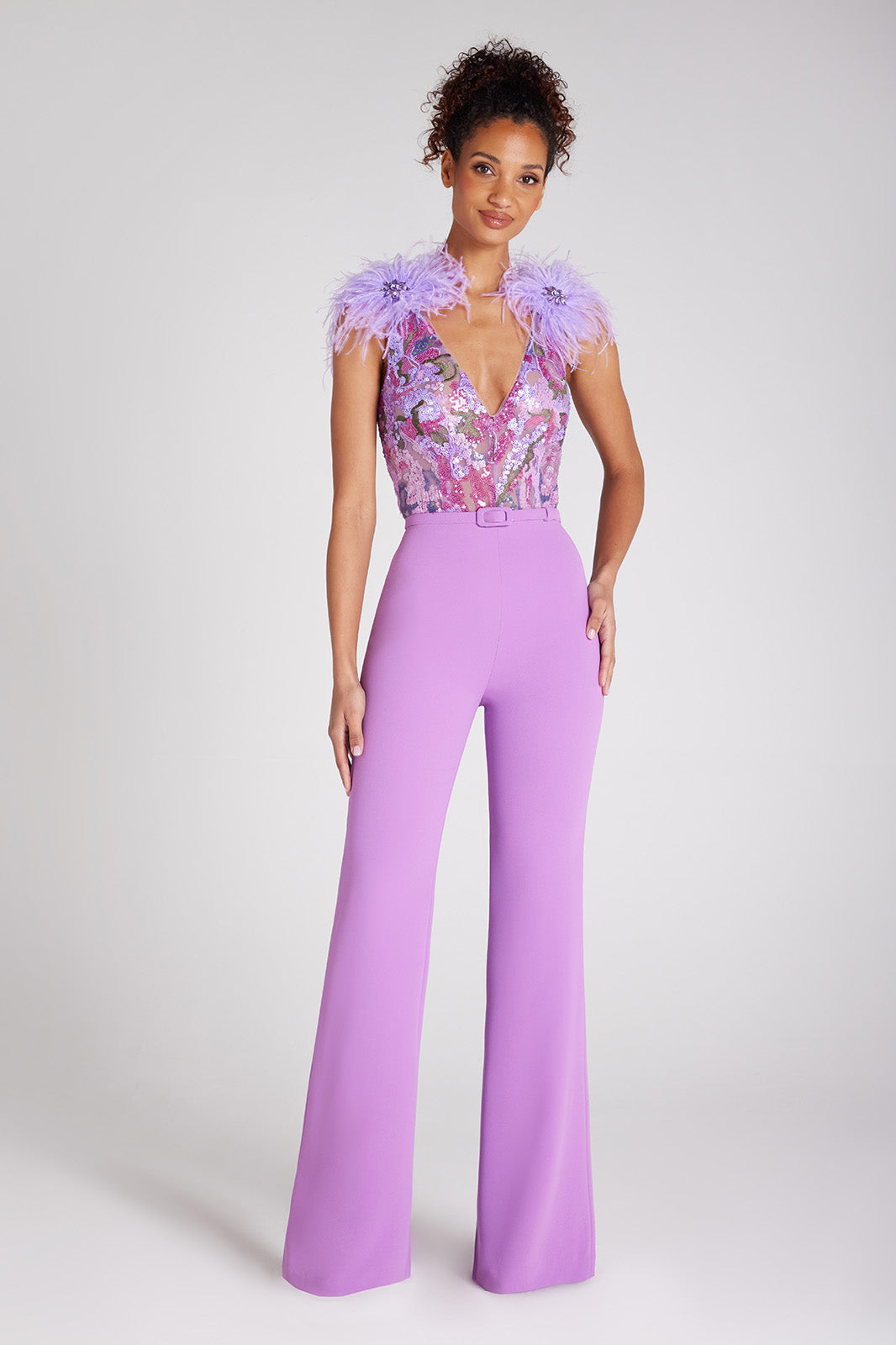 Stylish Purple Jumpsuit by Alicia