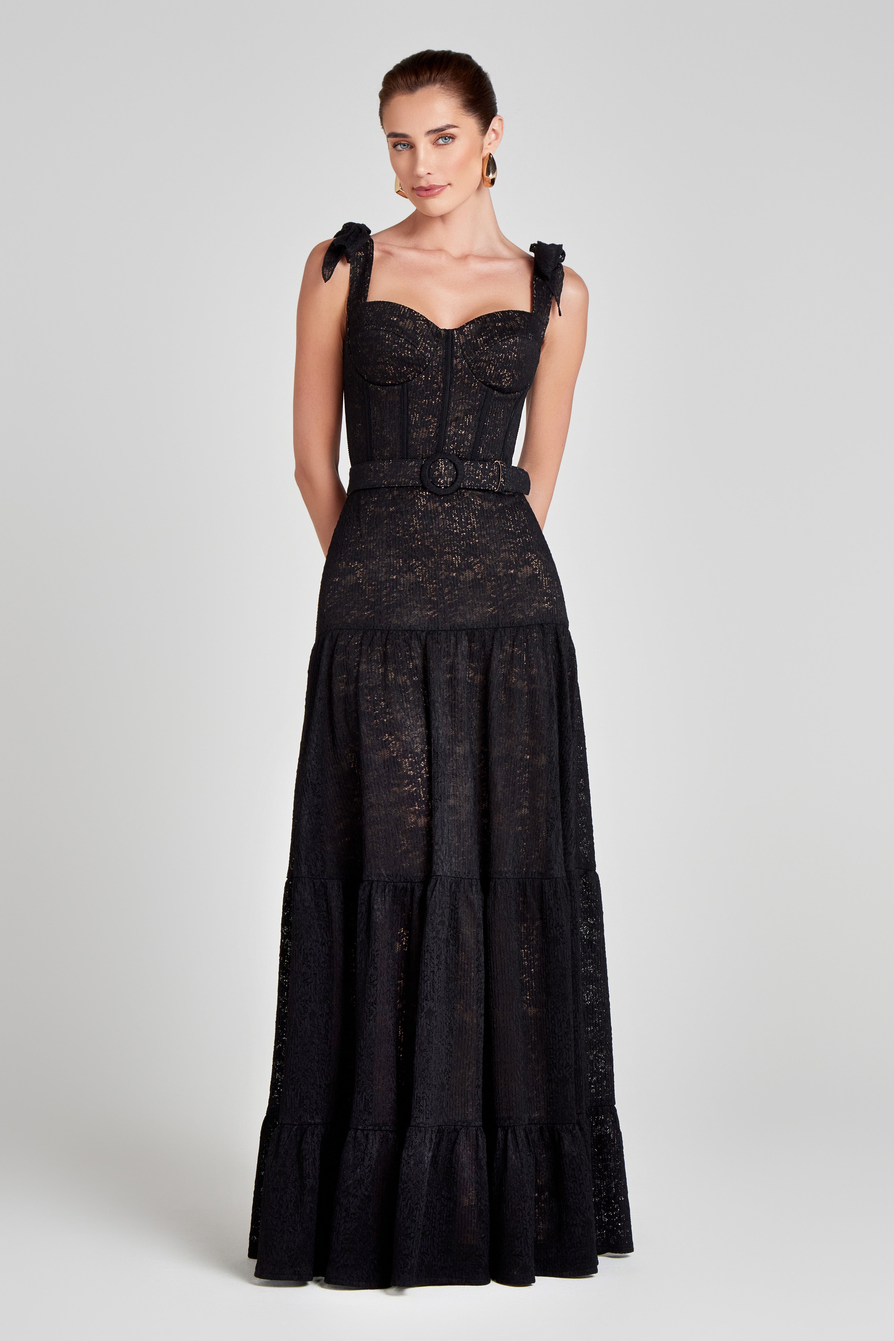 Elegant Miranda Black Dress for Evening Wear