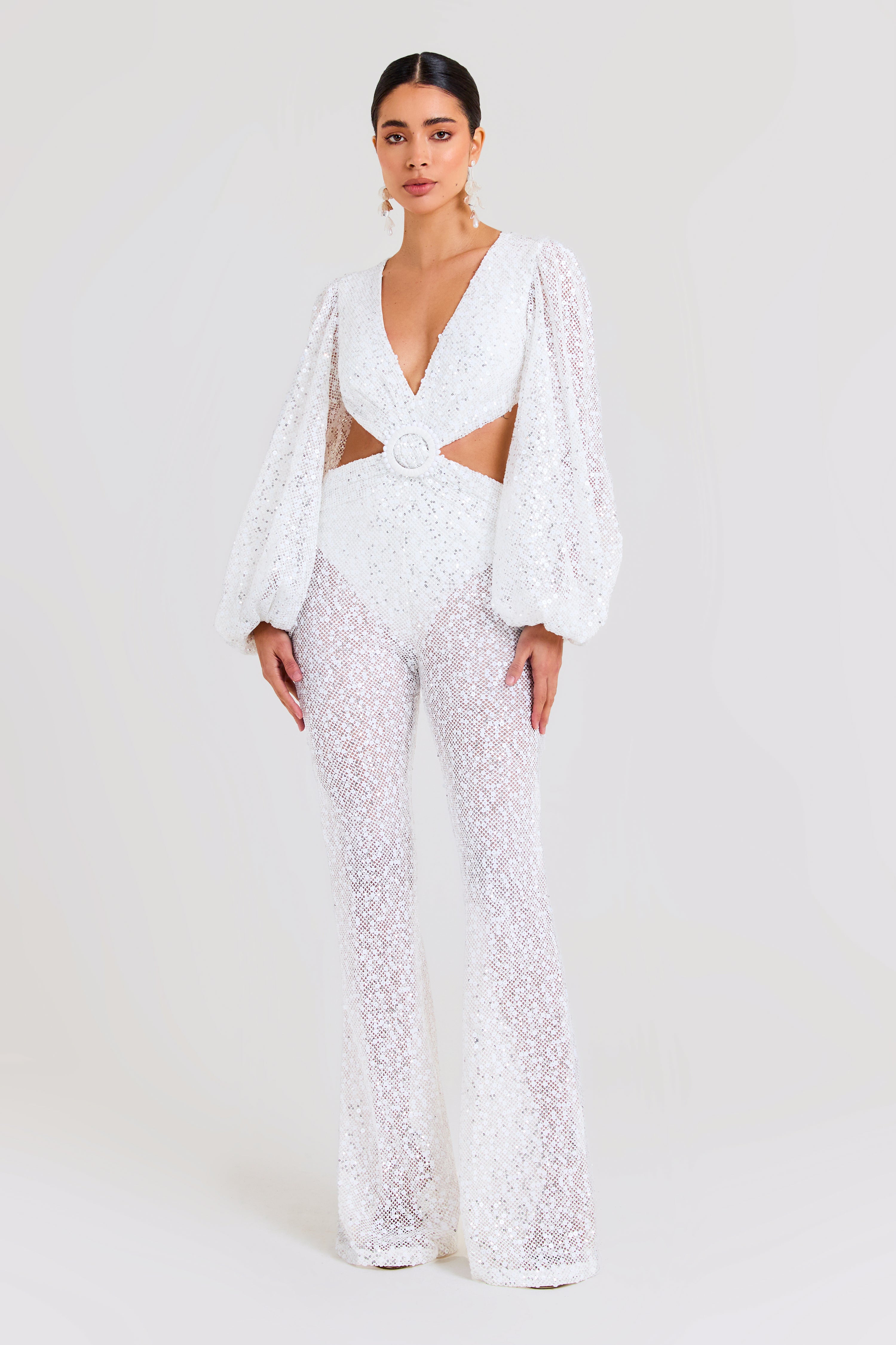 White Madison Jumpsuit for Women