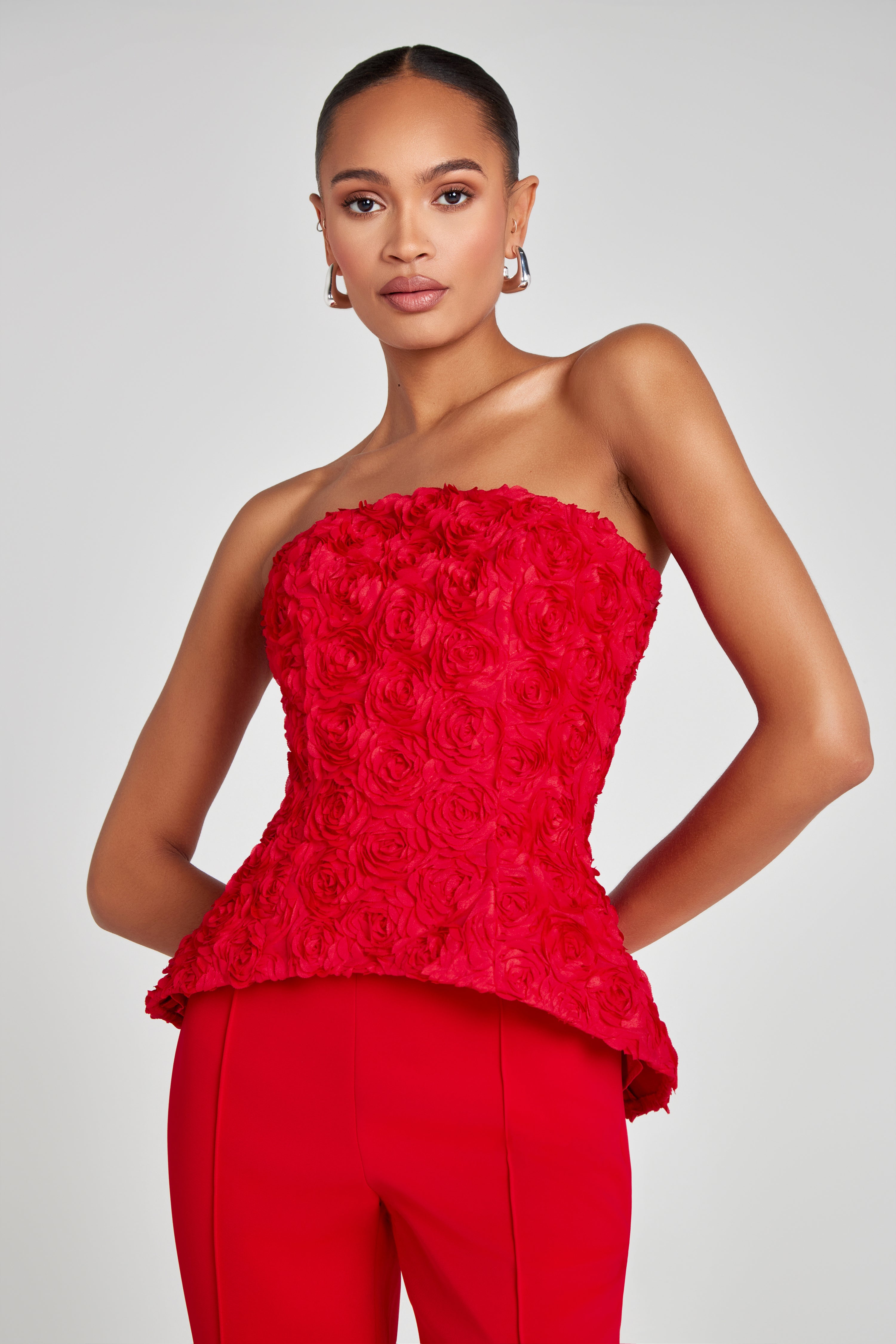 Stylish Phoebe Red Blouse for Women