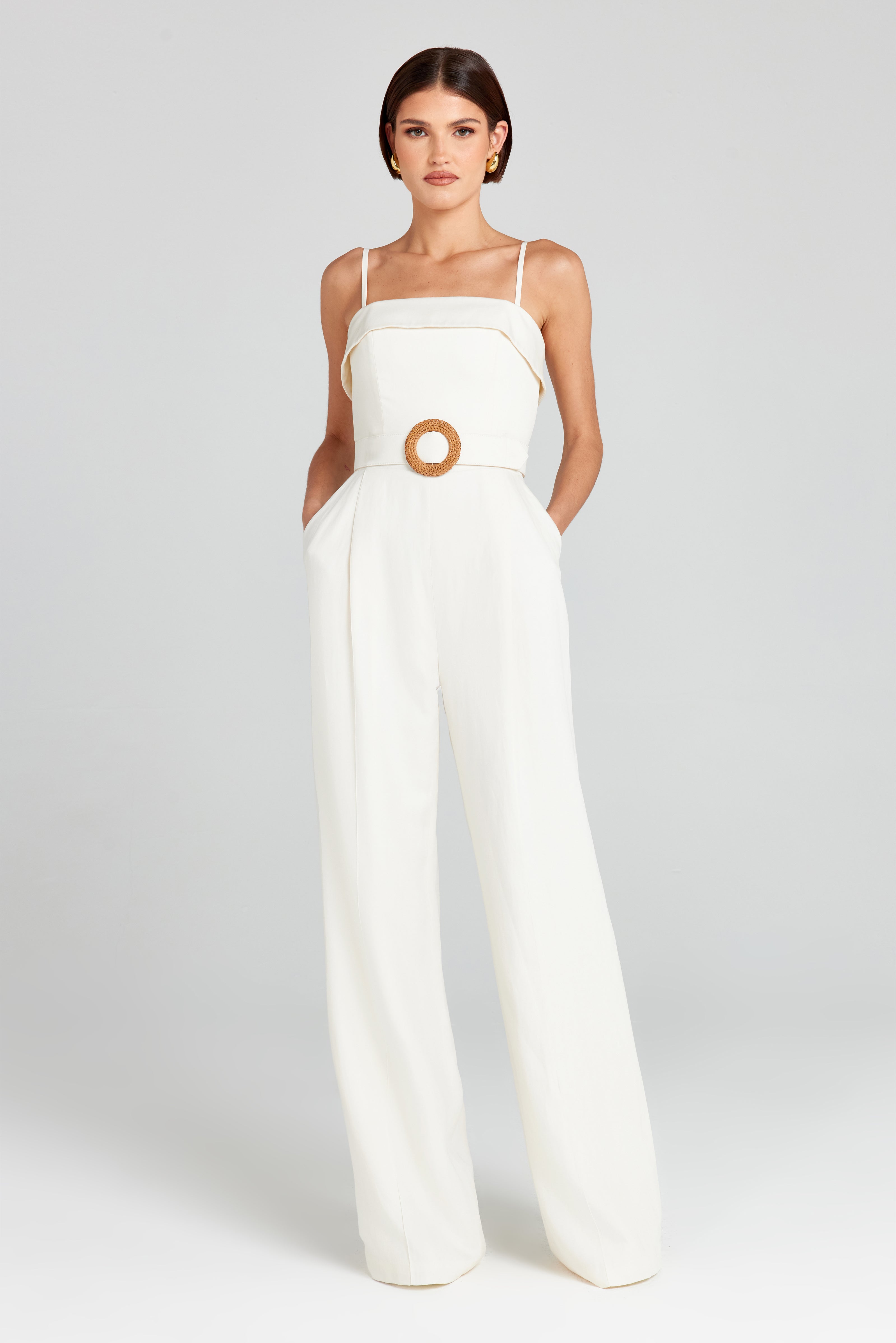 Stylish Michelle White Women's Jumpsuit