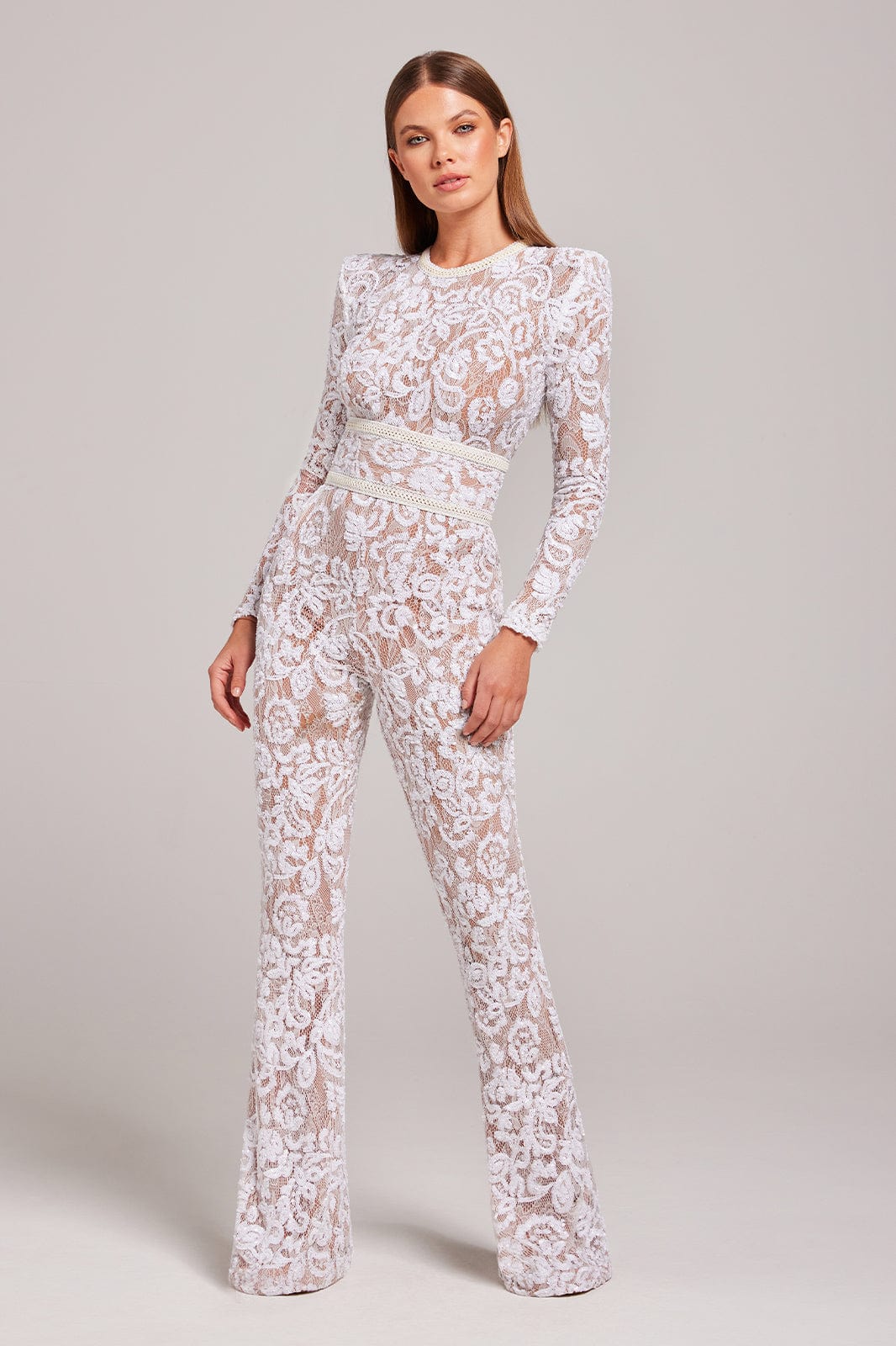 Stylish White Jumpsuit by Bella