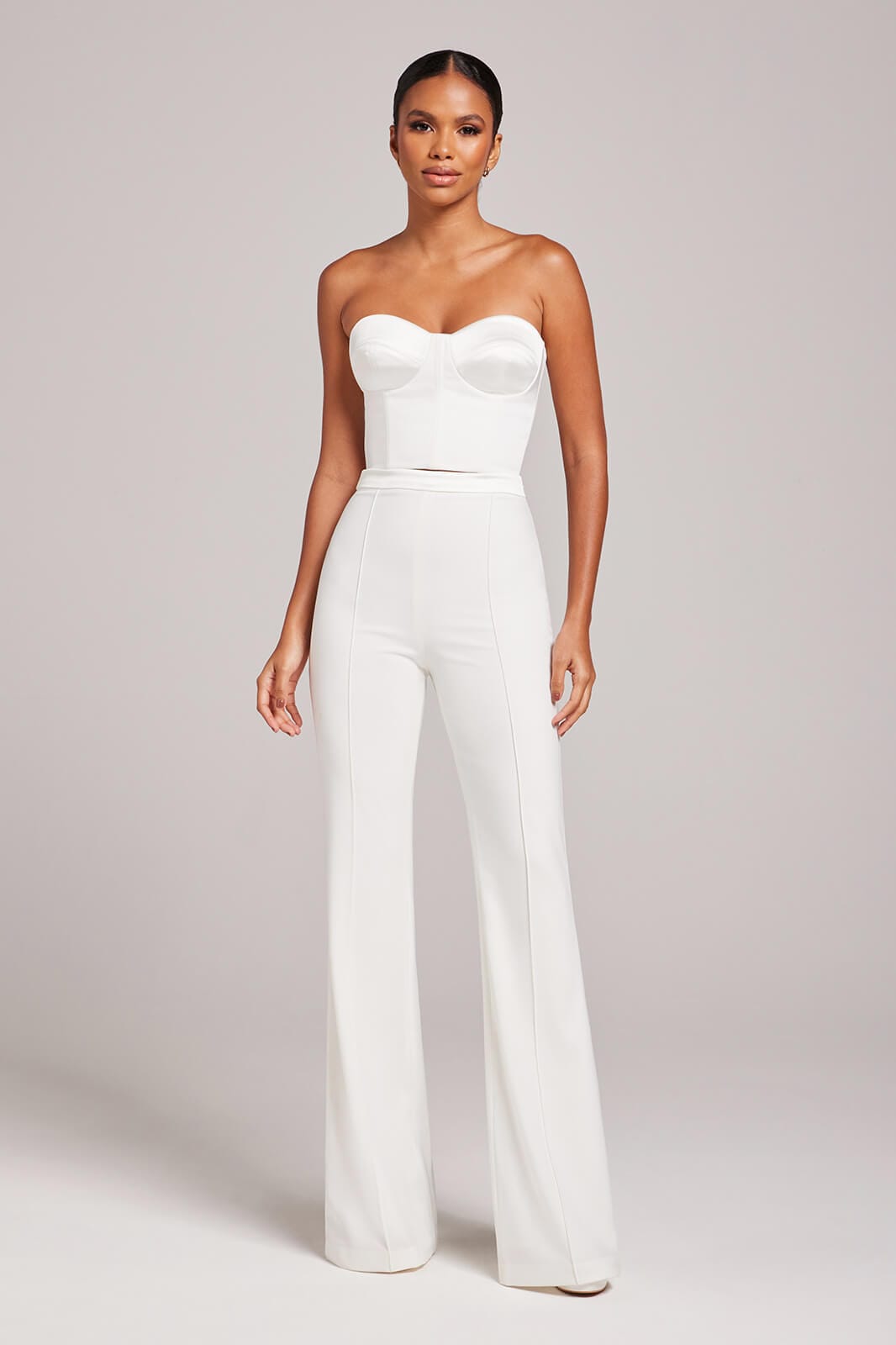 Ella White Corset Top for Women