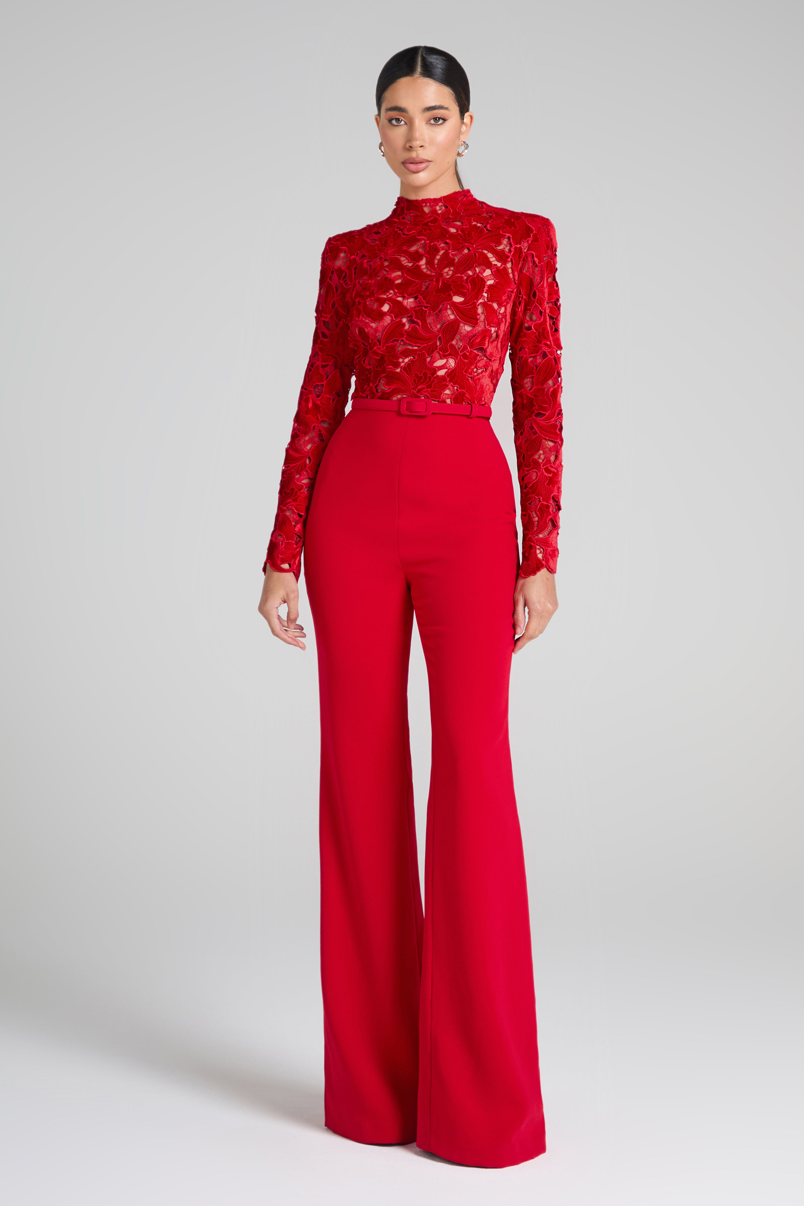 Stylish Red Jumpsuit by Eleanor