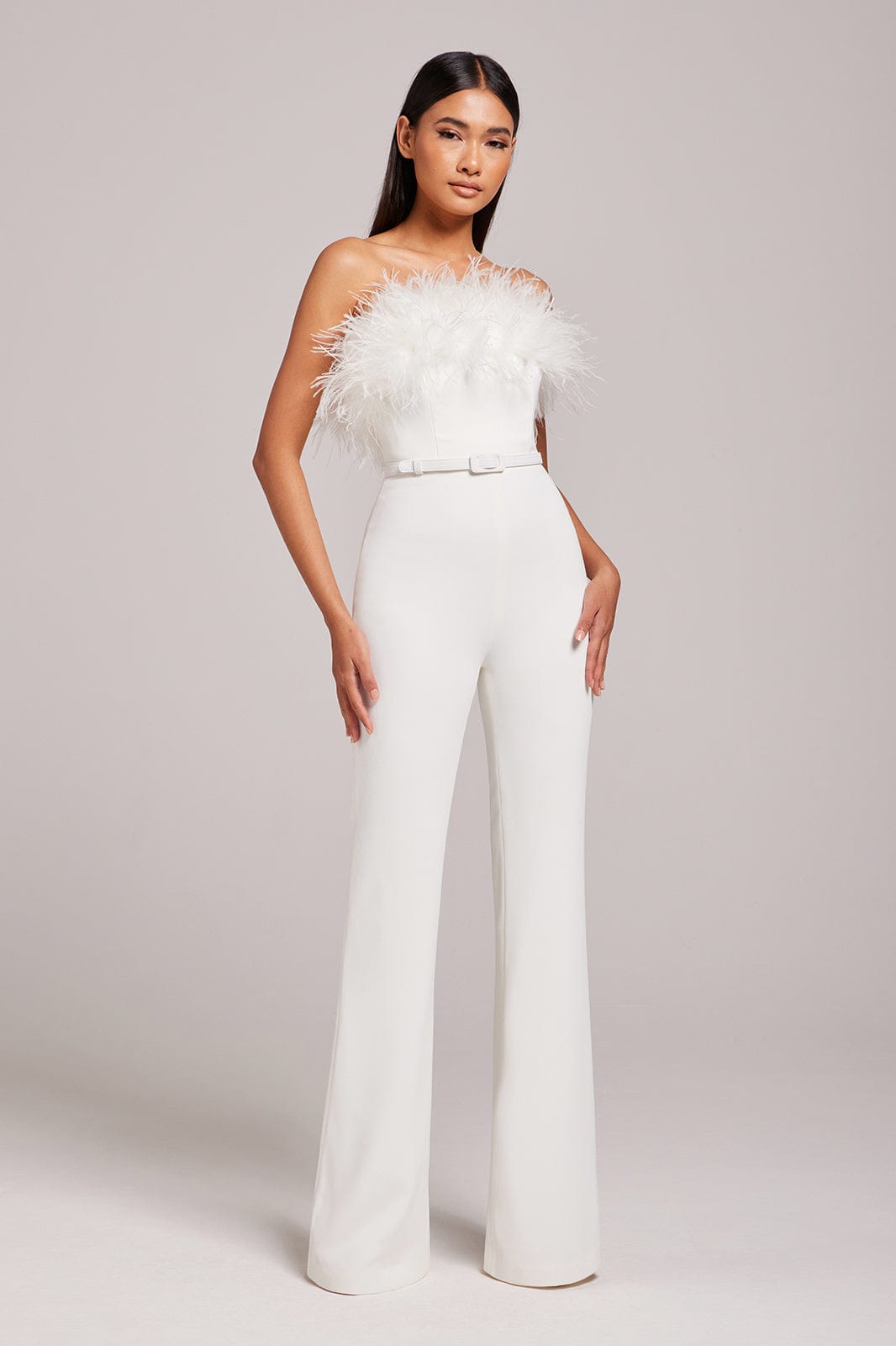 White Colette Jumpsuit - Elegant One-Piece Outfit