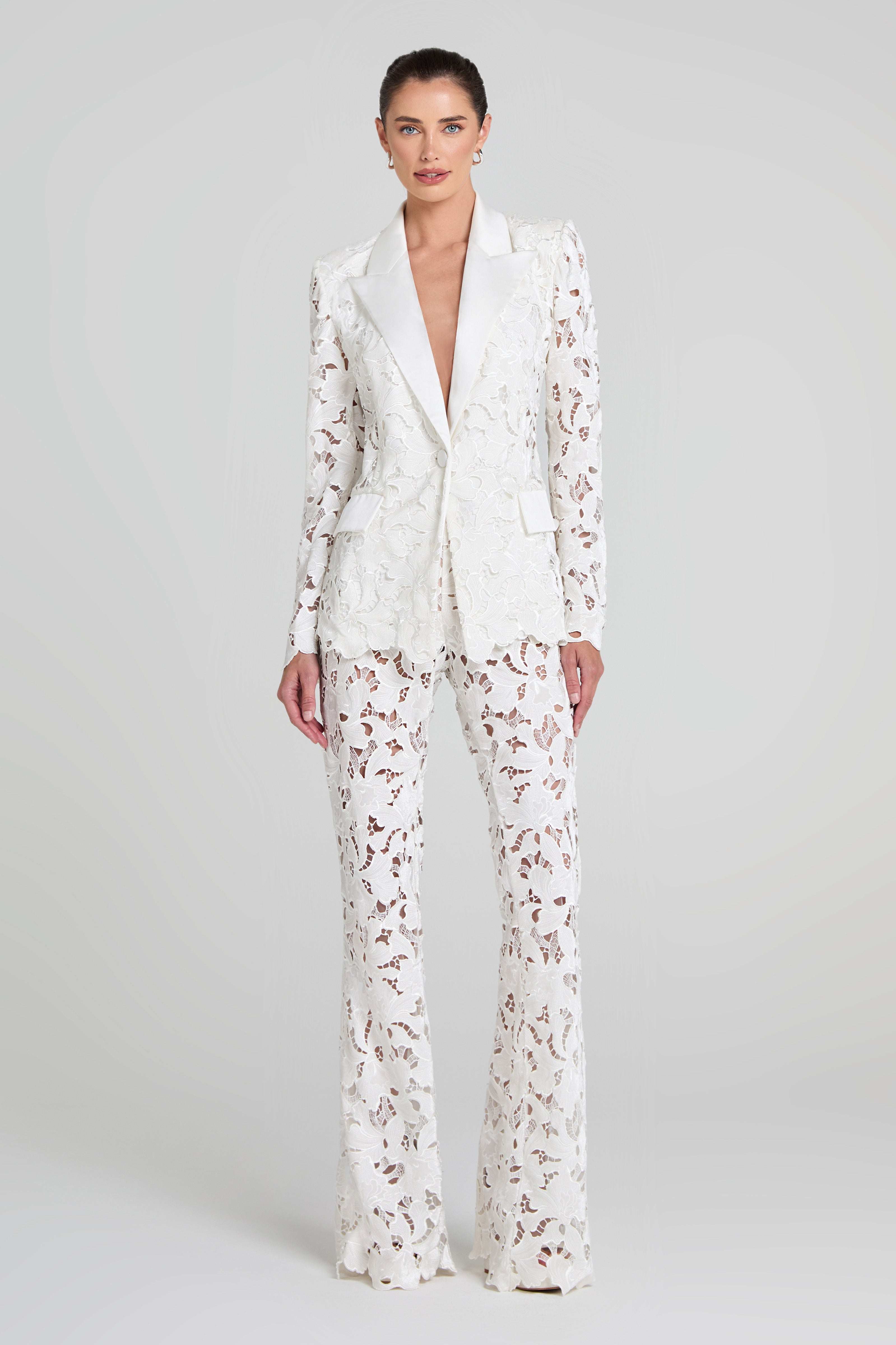 Valia Women's White Dress Pants