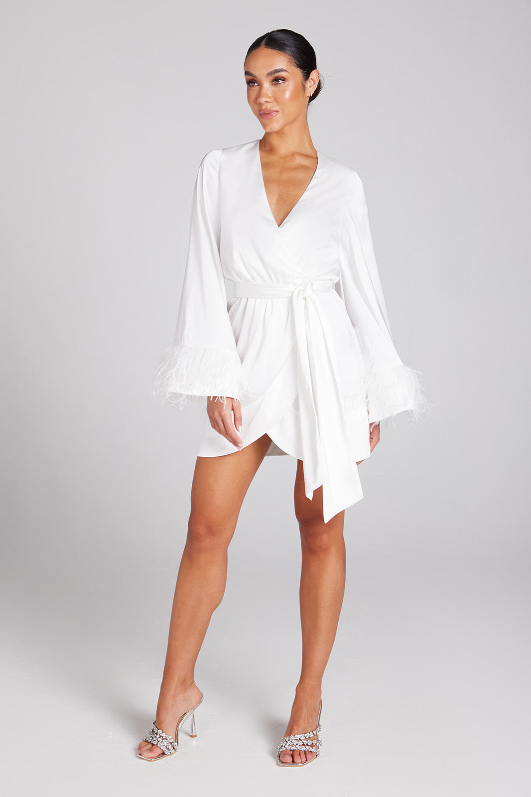 Elegant White Dina Dress for Women