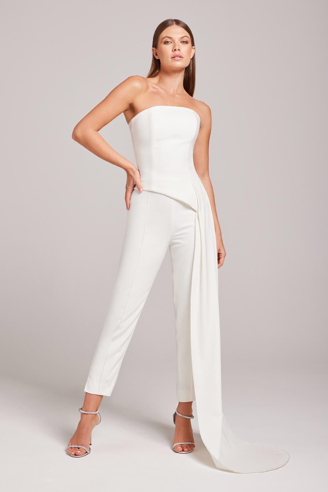 White Camille Trousers for Women